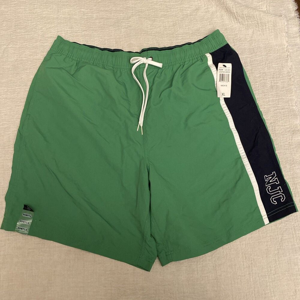 Nautical Jeans Company Men’s XL Swimming Trunks Caspian Green NWT